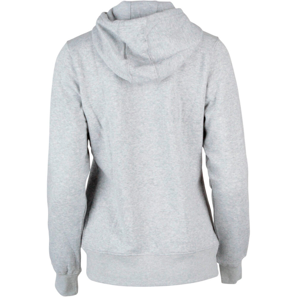 Mizuno sudaderas deportivas mujer BILBAO NIGHT RUNNING FEST MERCHANDISING GRIS vista trasera