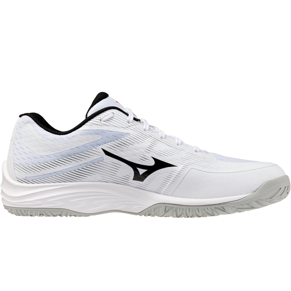 Mizuno zapatilla indoor hombre LIGHTNING SELECT BLANCO lateral interior