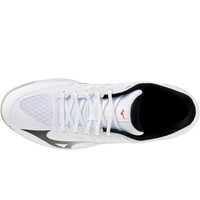 Mizuno zapatilla indoor hombre LIGHTNING SELECT BLANCO vista superior