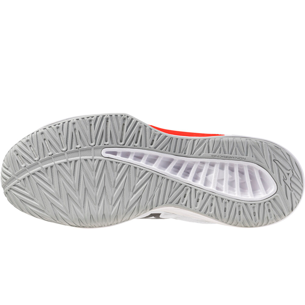 Mizuno zapatilla indoor hombre LIGHTNING SELECT BLANCO vista trasera