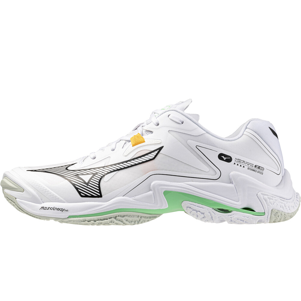 Mizuno zapatilla indoor hombre WAVE LIGHTNING Z8 BLANCO lateral exterior