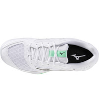Mizuno zapatilla indoor hombre WAVE PHANTOM 3 BLANCO vista superior