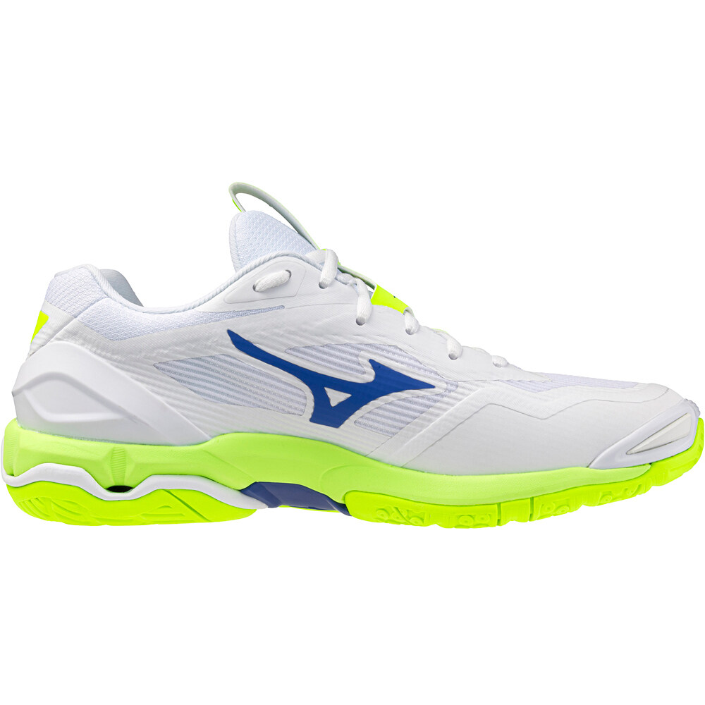 Mizuno zapatilla indoor hombre WAVE STEALTH 6 BLANCO lateral interior