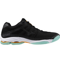 Mizuno zapatilla indoor hombre WAVE VOLTAGE 2 NEGRO lateral interior