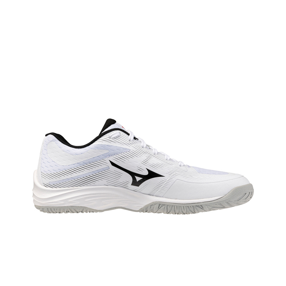 Mizuno zapatilla indoor niño LIGHTNING STAR JR. BLANCO lateral interior
