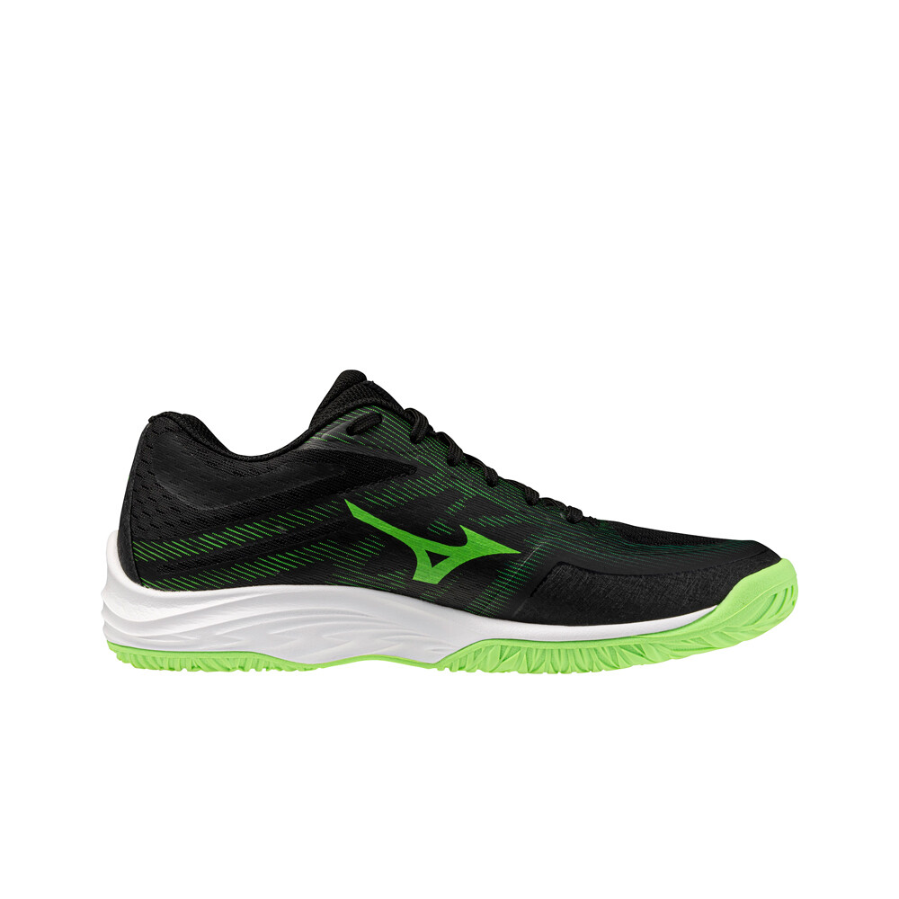 Mizuno zapatilla indoor niño LIGHTNING STAR JR. NEGRO lateral interior