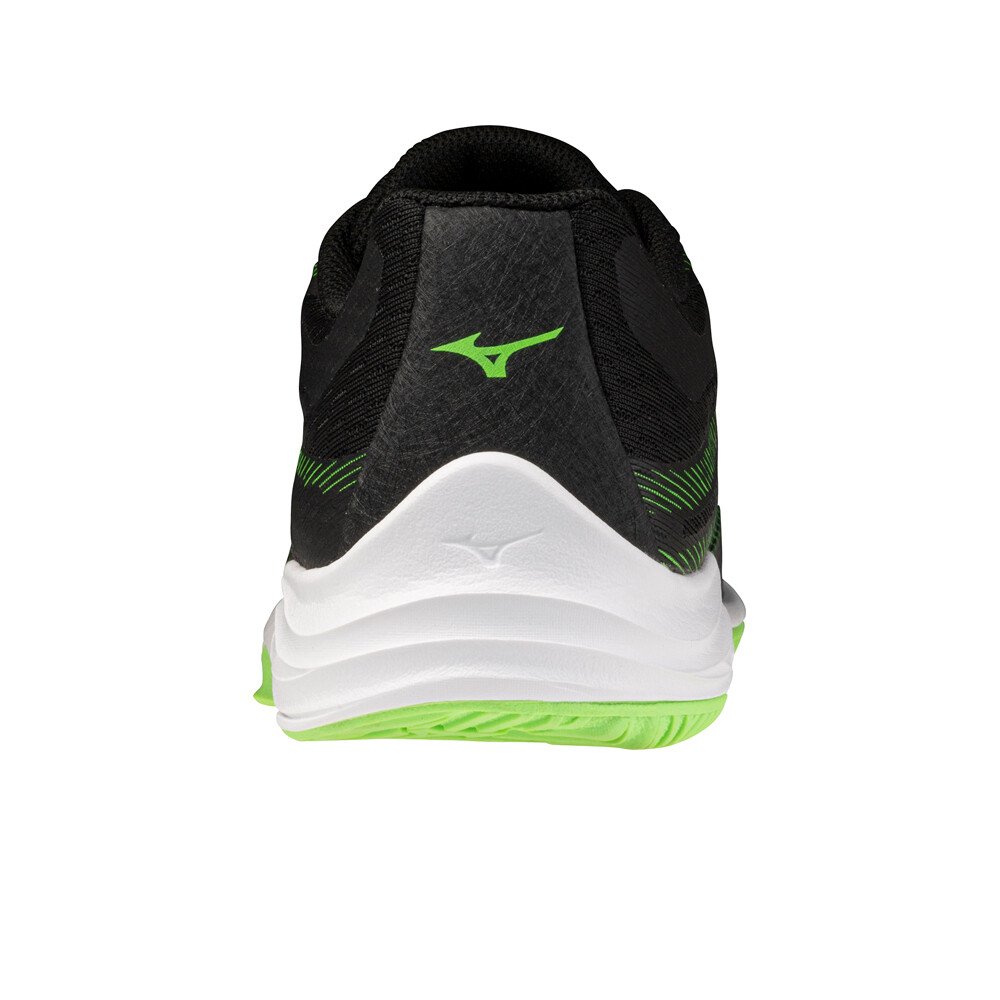 Mizuno zapatilla indoor niño LIGHTNING STAR JR. NEGRO puntera