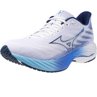 Mizuno zapatilla running hombre WAVE RIDER 28 BLANCO lateral interior