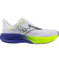 Mizuno zapatilla running hombre WAVE RIDER 29 BLANCO lateral exterior