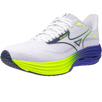 Mizuno zapatilla running hombre WAVE RIDER 29 BLANCO lateral interior