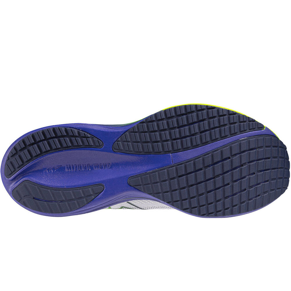Mizuno zapatilla running hombre WAVE RIDER 29 BLANCO vista superior