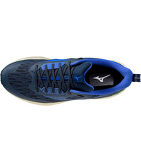 Mizuno zapatilla running hombre WAVE RIDER TT 3 AZUL vista superior
