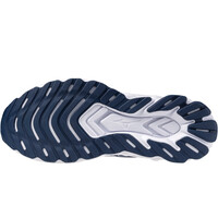 Mizuno zapatilla running hombre WAVE SKYRISE 7 AZUL vista trasera