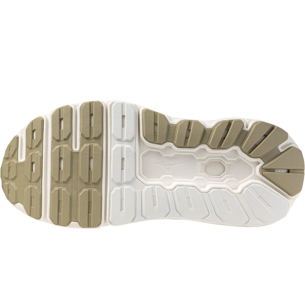 Mizuno zapatilla running mujer WAVE HORIZON 9 BLANCO vista trasera
