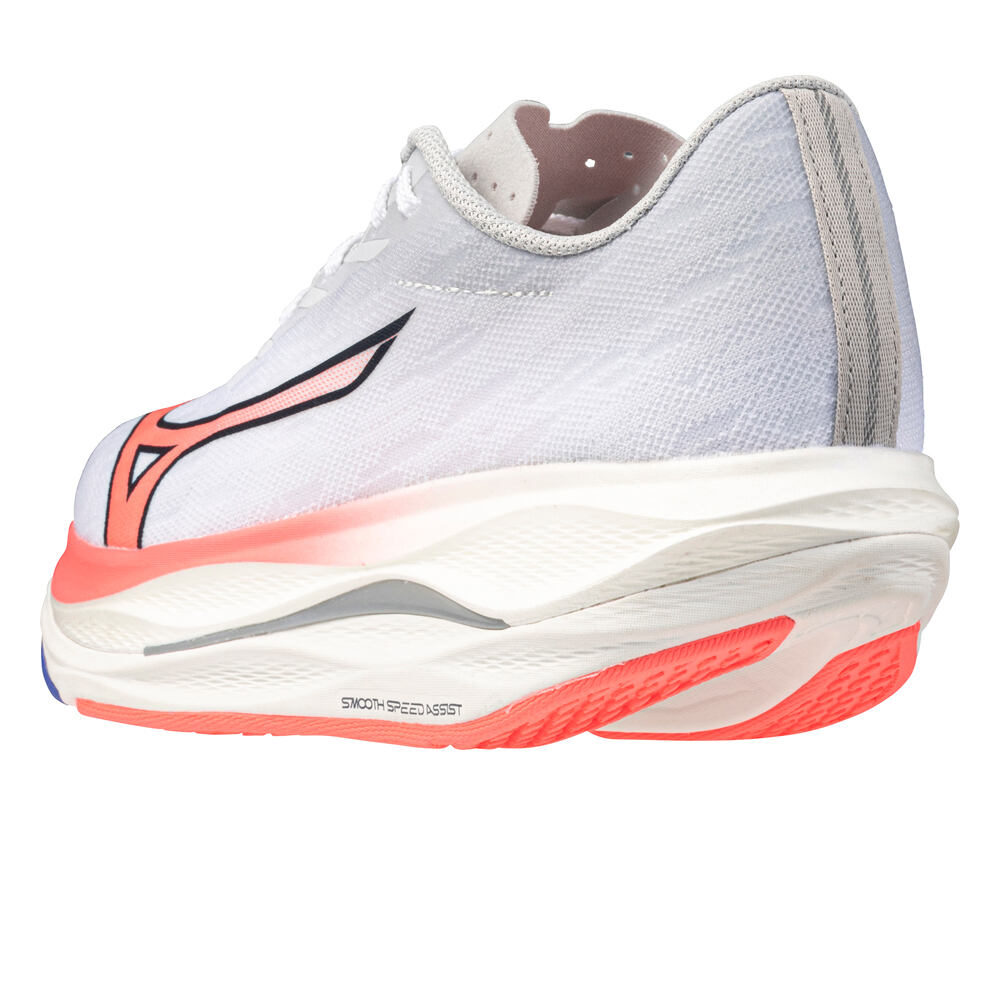 Mizuno zapatilla running mujer WAVE REBELLION FLASH 3 BLANCO vista superior