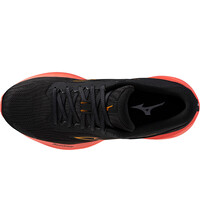 Mizuno zapatilla running mujer WAVE REVOLT 3 NEGRO vista superior