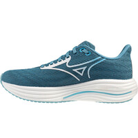 Mizuno zapatilla running mujer WAVE RIDER 29 VERDE lateral interior