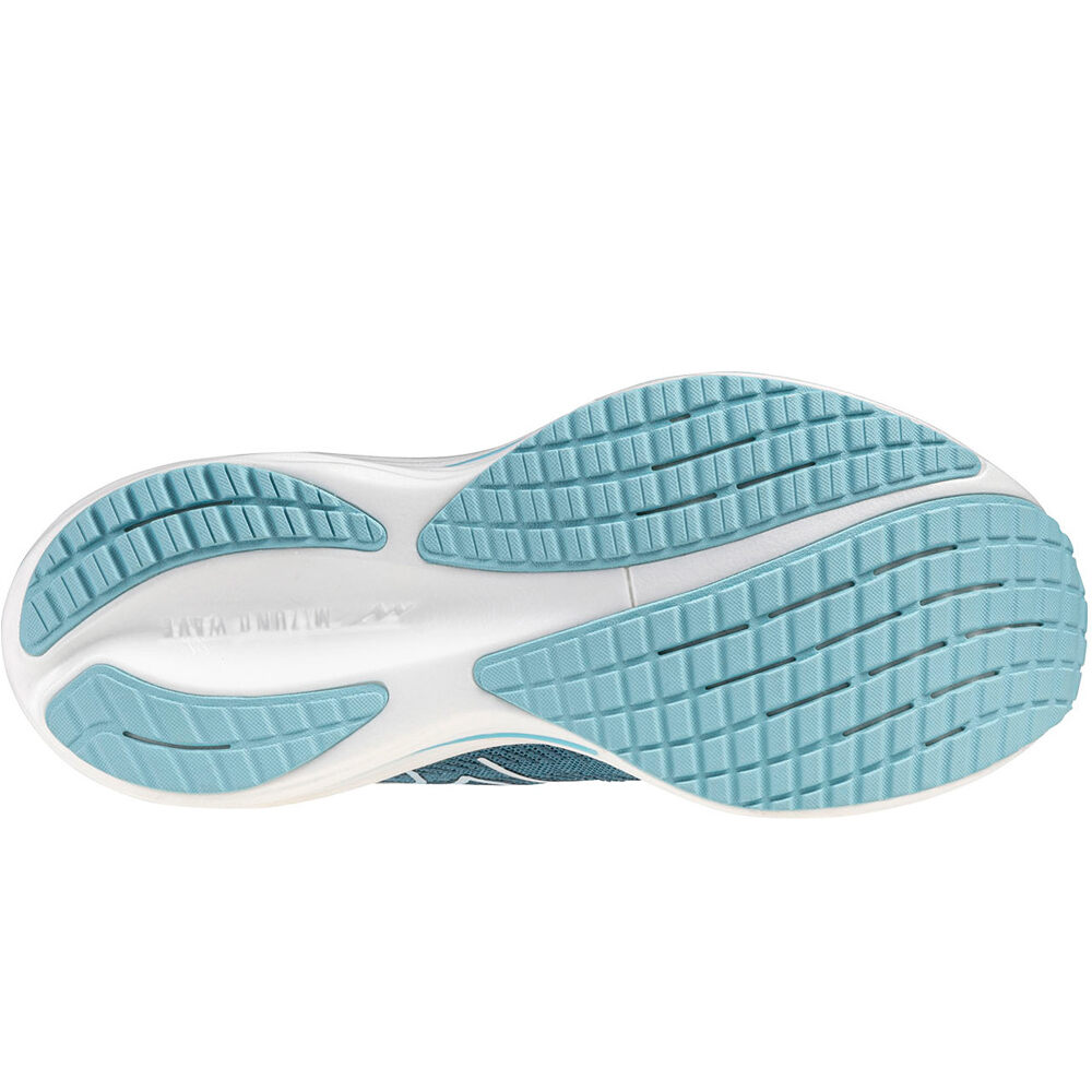Mizuno zapatilla running mujer WAVE RIDER 29 VERDE vista trasera