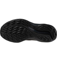 Mizuno zapatilla running mujer WAVE RIDER GORE-TEX 3 NEGRO vista trasera
