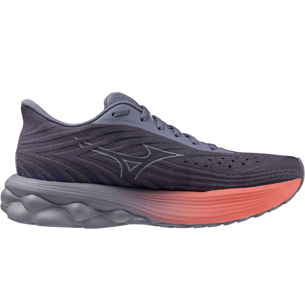 Mizuno zapatilla running mujer WAVE SKYRISE 6 AZUL lateral interior