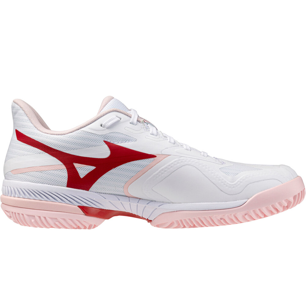 Mizuno Zapatillas Padel Mujer WAVE EXCEED COURT CC BLANCO lateral interior