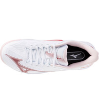 Mizuno Zapatillas Padel Mujer WAVE EXCEED COURT CC BLANCO vista superior