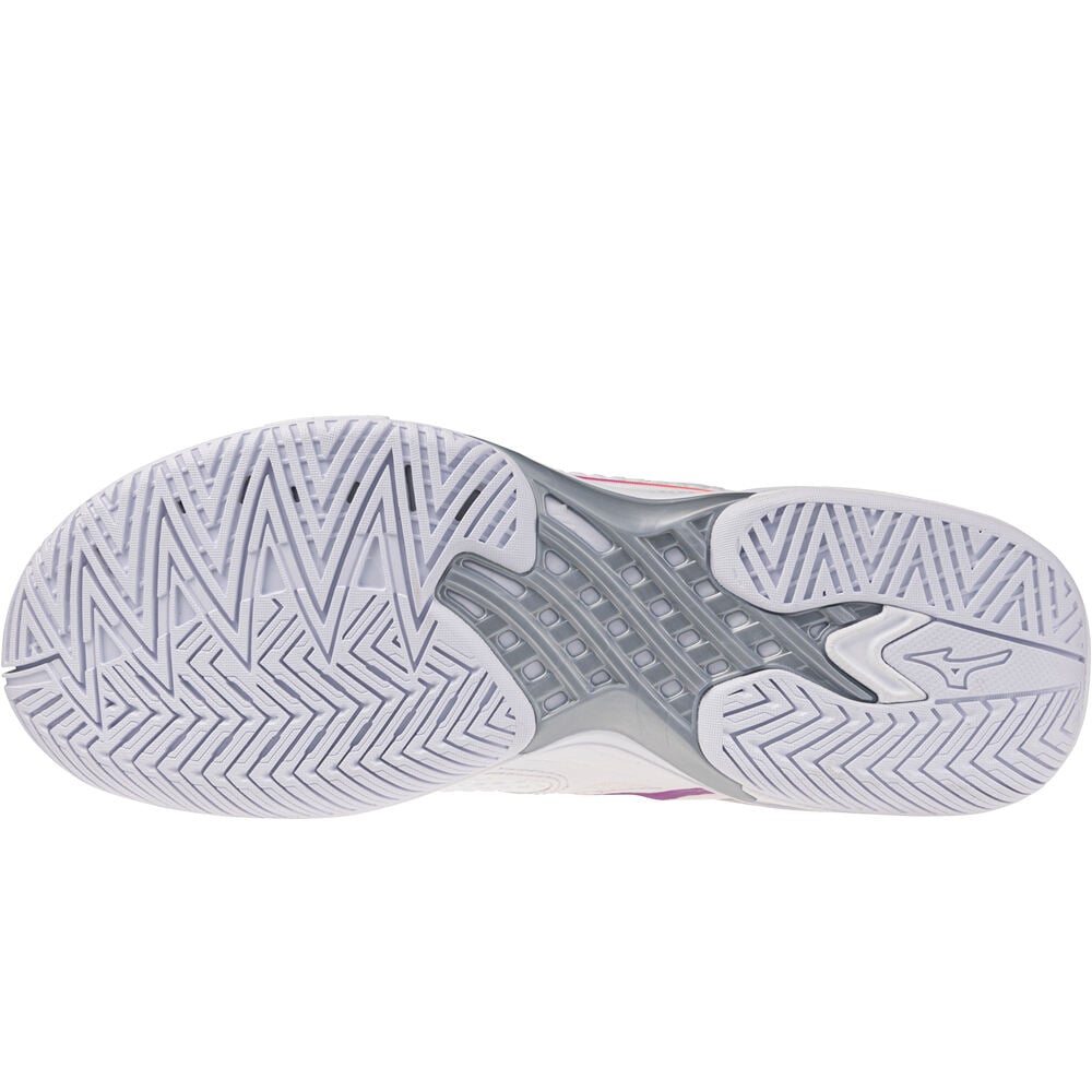 Mizuno Zapatillas Tenis Mujer WAVE EXCEED TOUR 7 AC BLANCO vista trasera