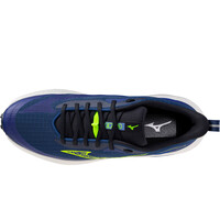 Mizuno zapatillas trail hombre NEO LUMINA AZUL vista superior