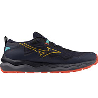 Mizuno zapatillas trail hombre WAVE DAICHI 9 AZUL lateral interior