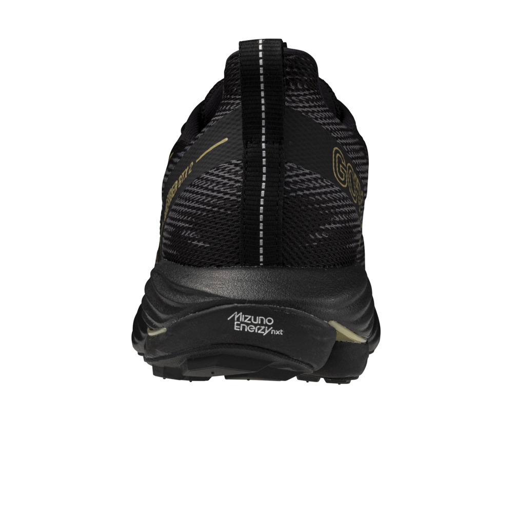 Mizuno zapatillas trail hombre WAVE RIDER GORE-TEX 2 NEGRO puntera