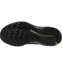 Mizuno zapatillas trail hombre WAVE RIDER GORE-TEX 2 NEGRO vista trasera