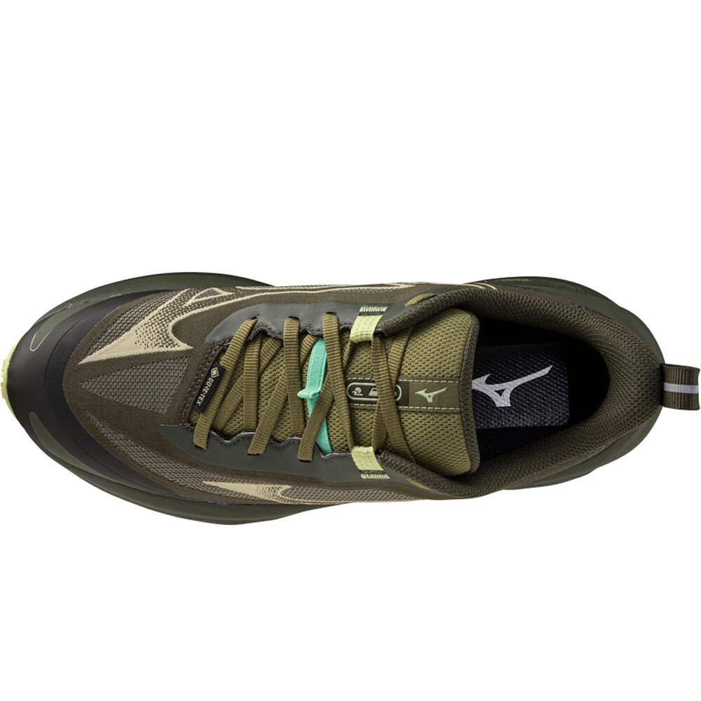 Mizuno zapatillas trail mujer NEO DAICHI 10 GORE-TEX VERDE vista superior