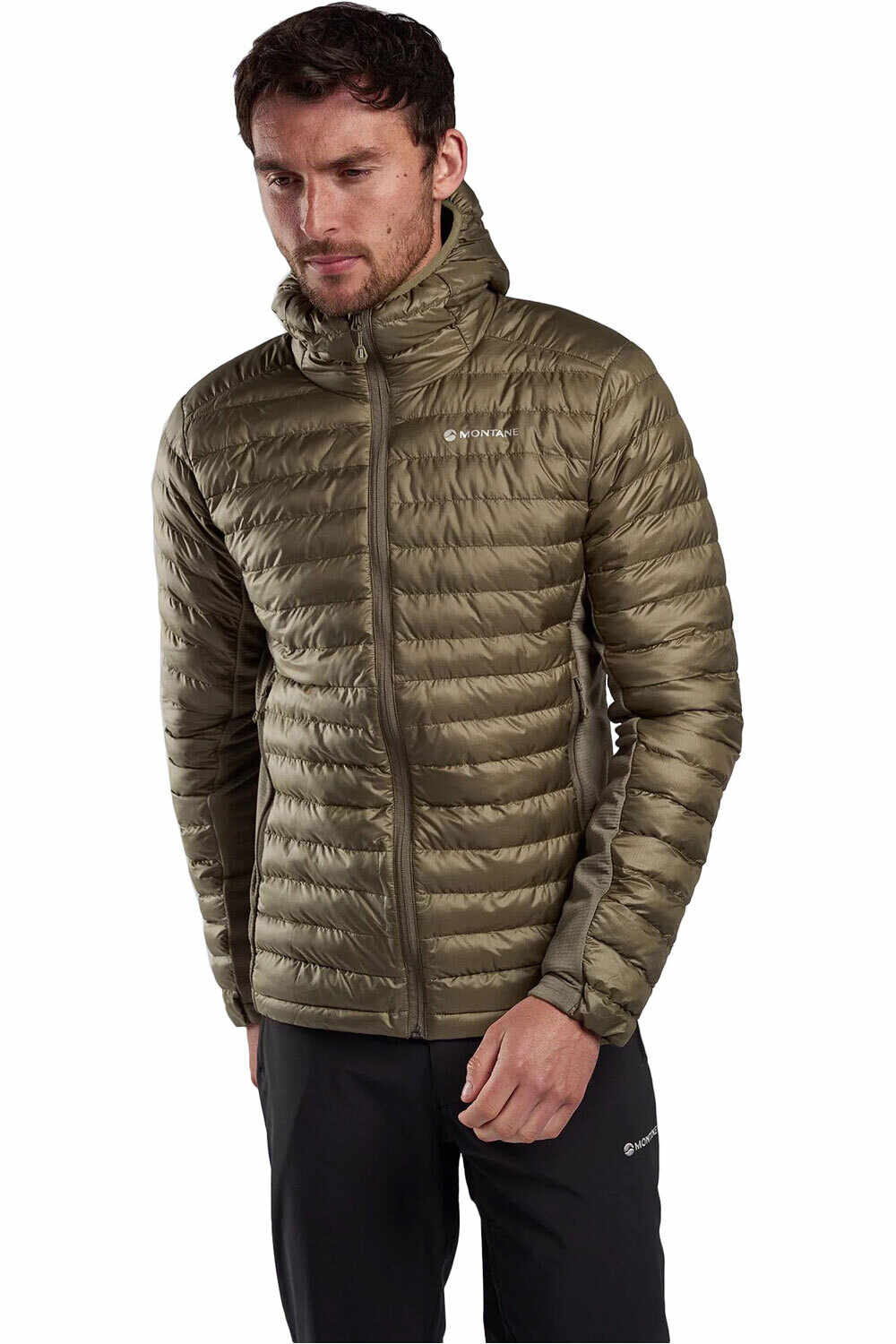 Montane chaqueta outdoor hombre ICARUS LITE VERDE vista detalle