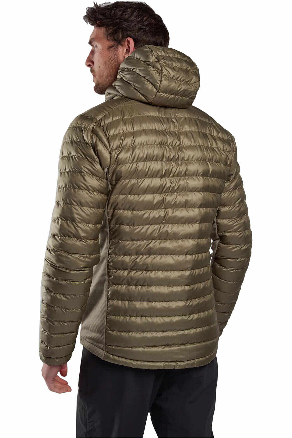 Montane chaqueta outdoor hombre ICARUS LITE VERDE vista trasera