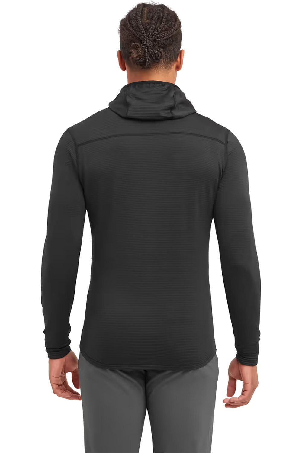 Montane forro polar hombre PROTIUM LITE NEGRO vista trasera