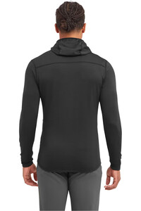 Montane forro polar hombre PROTIUM LITE NEGRO vista trasera