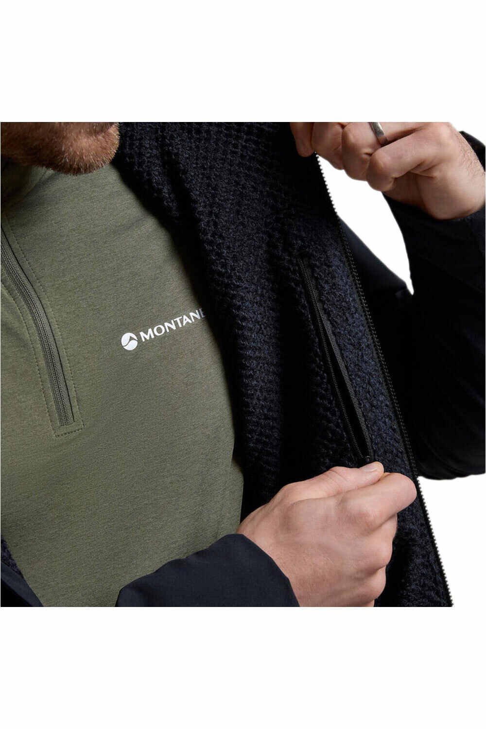 Montane Sudaderas Montaña Hombre KHAMSIN NEGRO 04