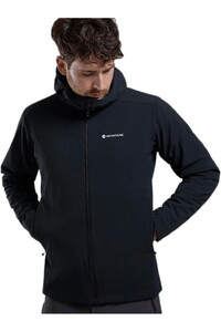 Montane Sudaderas Montaña Hombre KHAMSIN NEGRO vista detalle