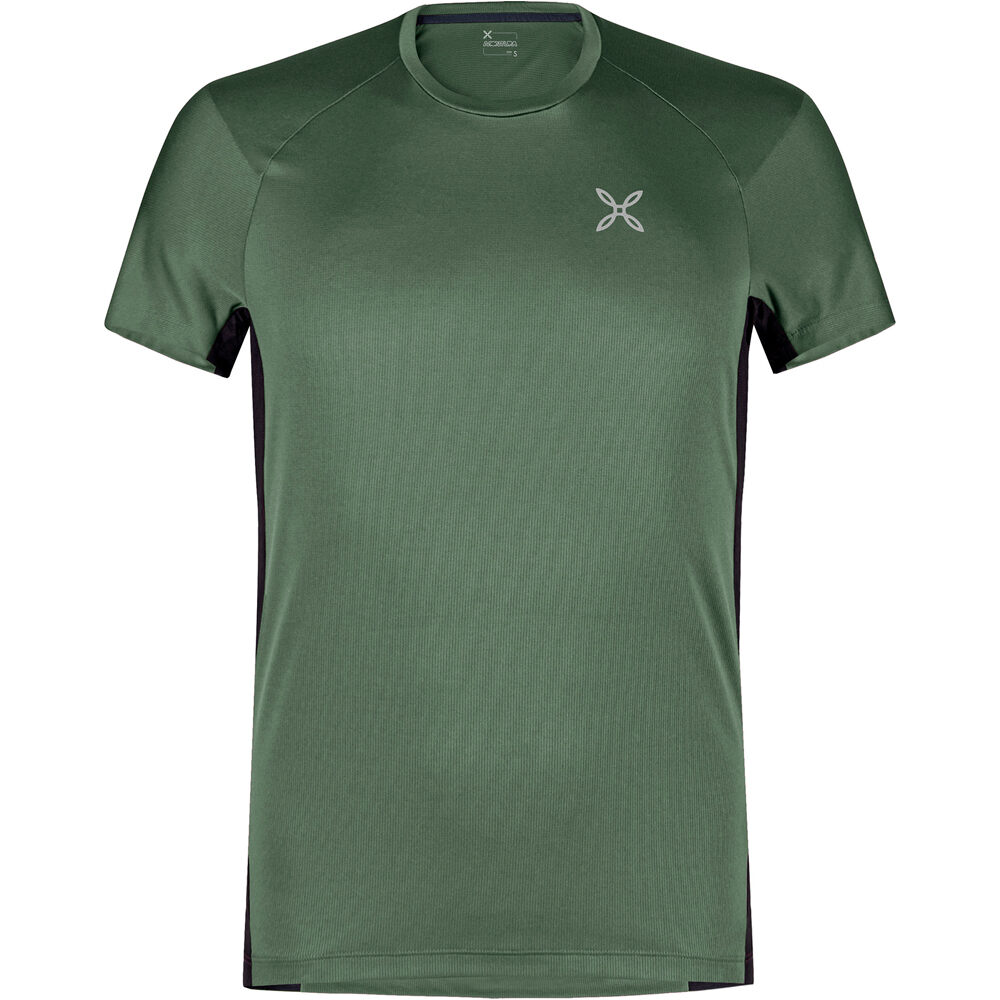 Montura camiseta montaña manga corta hombre JOIN VERDE vista frontal