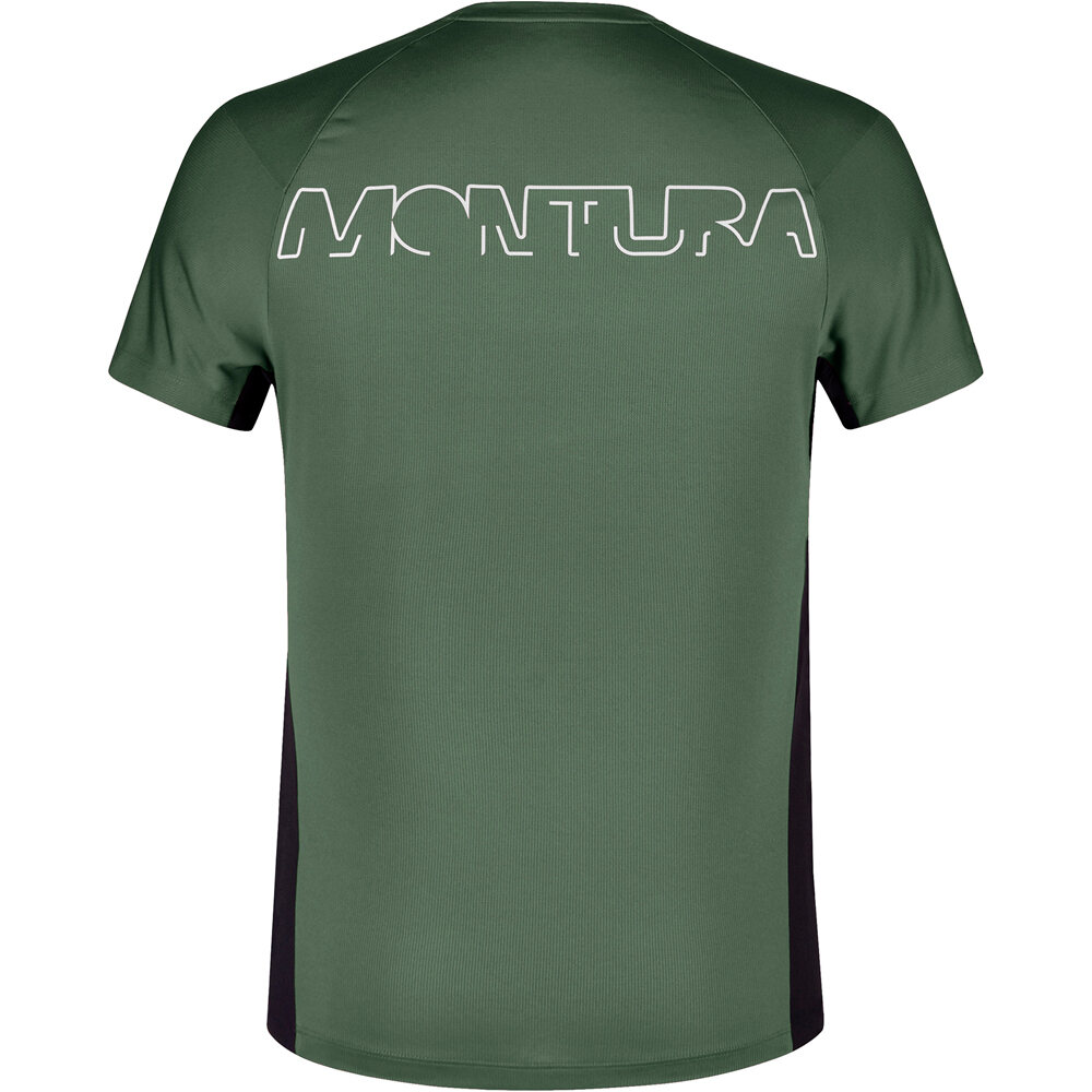 Montura camiseta montaña manga corta hombre JOIN VERDE vista trasera