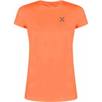 Montura camiseta montaña manga corta mujer DELTA MIX NARANJA vista frontal