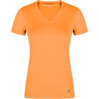 Montura camiseta montaña manga corta mujer FRESH LIGHT NARANJA vista frontal