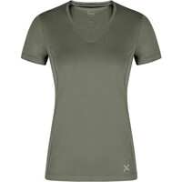 Montura camiseta montaña manga corta mujer FRESH LIGHT VERDE vista frontal