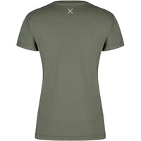 Montura camiseta montaña manga corta mujer FRESH LIGHT VERDE vista trasera