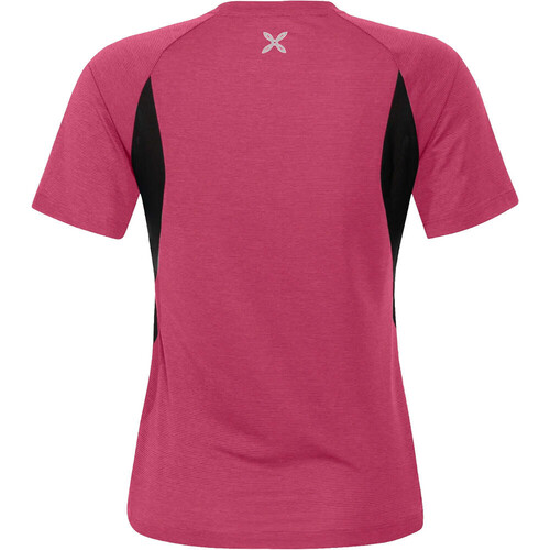 Montura camiseta montaña manga corta mujer RISE ROSA