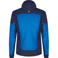 Montura chaqueta impermeable hombre SEED AZUL vista trasera