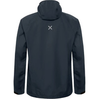 Montura chaqueta impermeable hombre SHELTER JACKET AZUL vista trasera