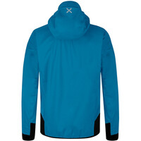 Montura chaqueta impermeable hombre VERTIGO 3L JACKET AZUL vista trasera