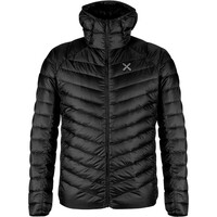 Montura chaqueta outdoor hombre BREEZE HOODED DUVET JACKET NEGRO vista frontal