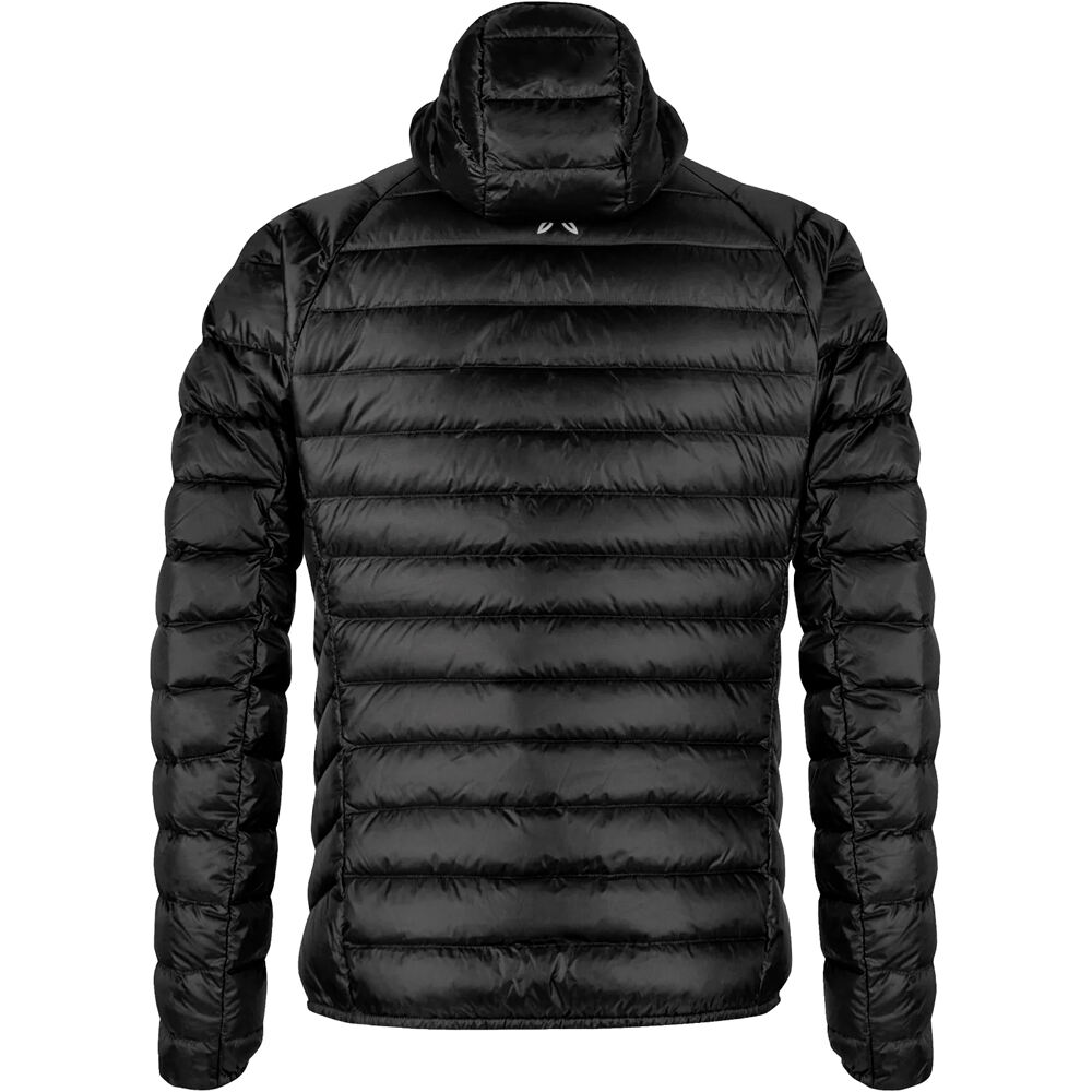 Montura chaqueta outdoor hombre BREEZE HOODED DUVET JACKET NEGRO vista trasera